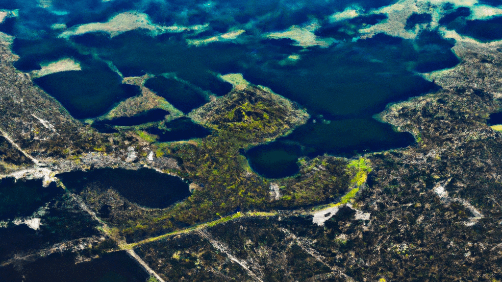 Bartow, Florida painted from the sky