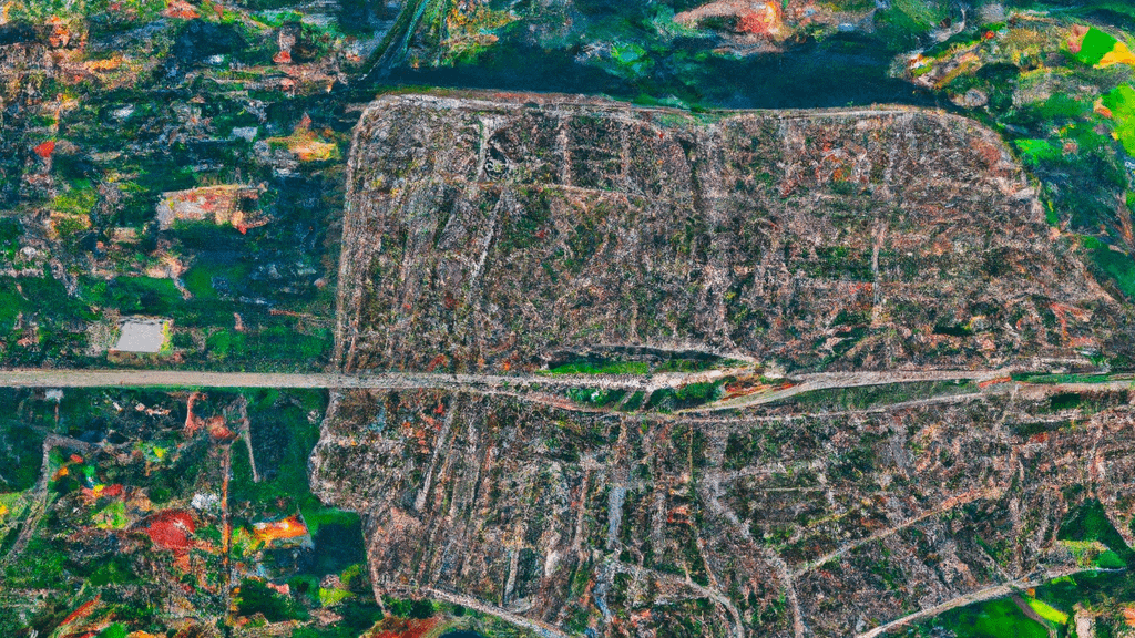 Brandon, Florida painted from the sky
