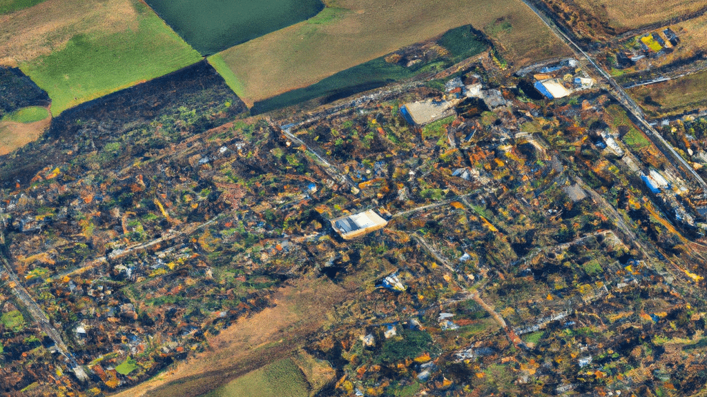 Kelso, Washington painted from the sky
