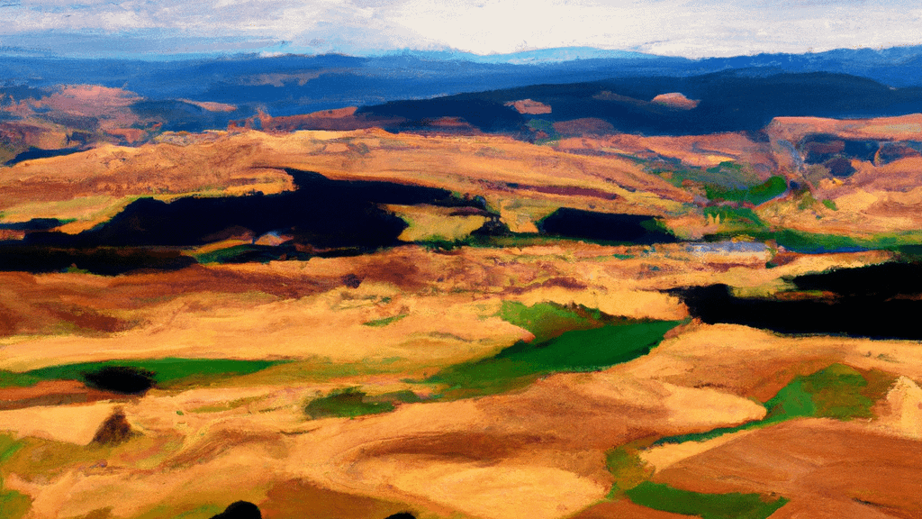 Othello, Washington painted from the sky