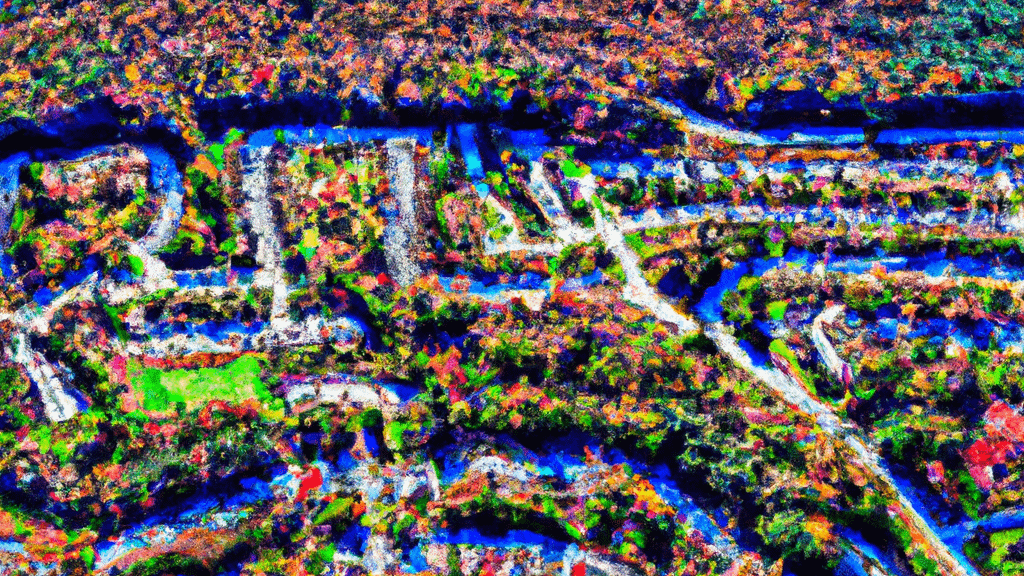 Tabb, Virginia painted from the sky