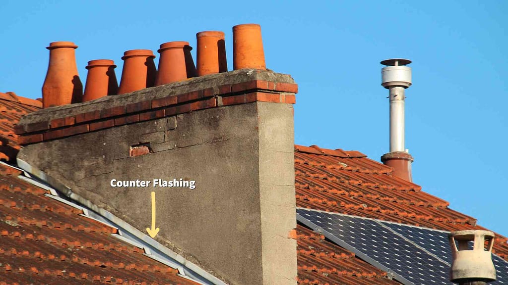 Counter Flashing on a old tile roof