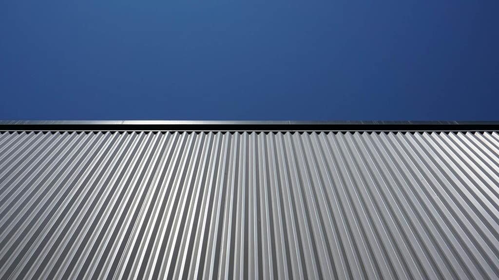 Galvanized steel roof