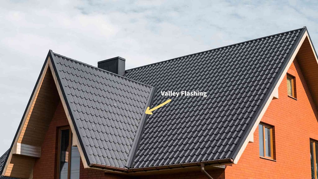 Valley Flashing on a steep tile roof