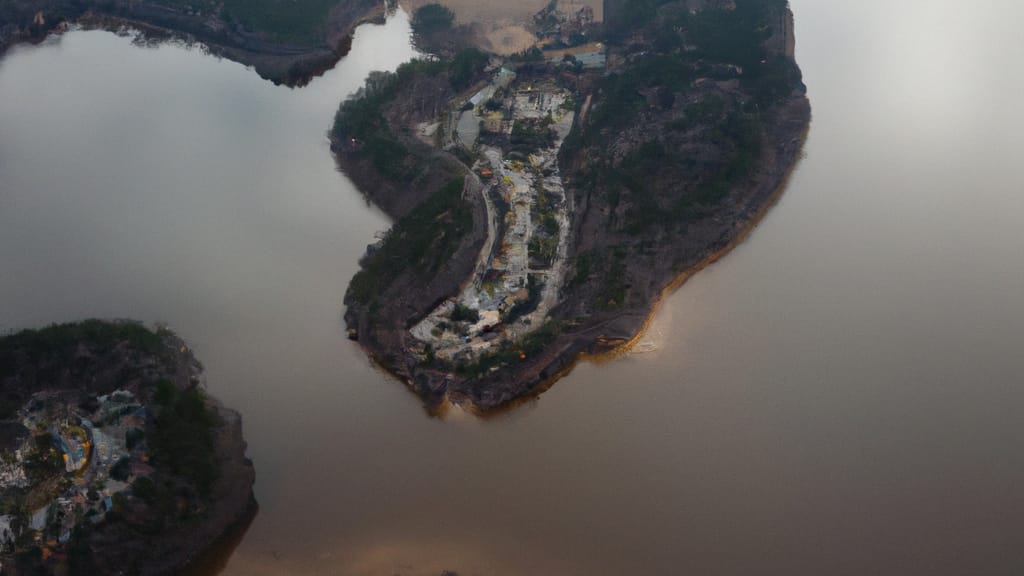 Accokeek, Maryland painted from the sky