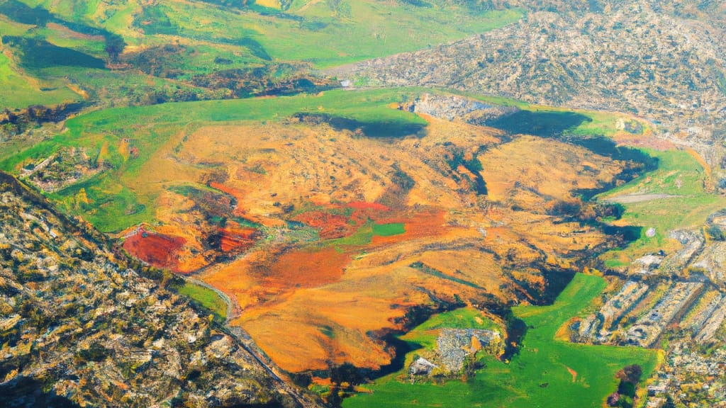 Arroyo Grande, California painted from the sky
