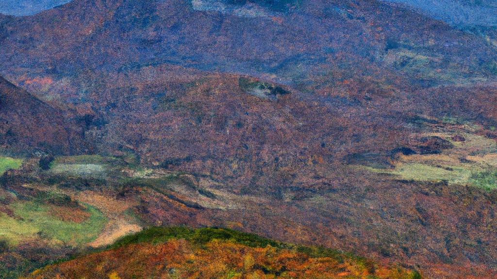 Black Mountain, North Carolina painted from the sky