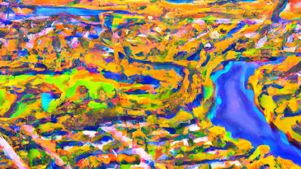 Bonita Springs, Florida painted from the sky