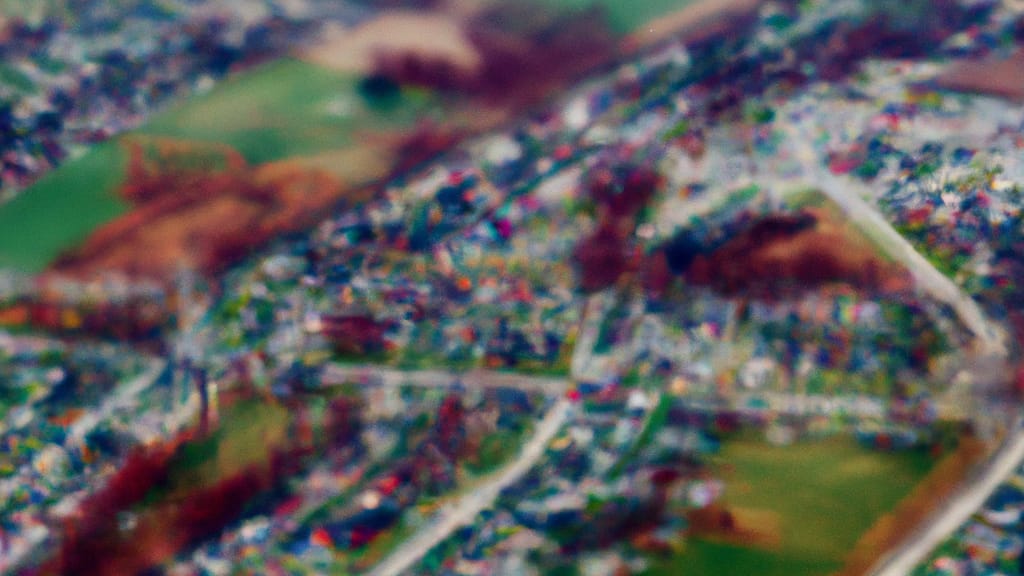 Brownsburg, Indiana painted from the sky