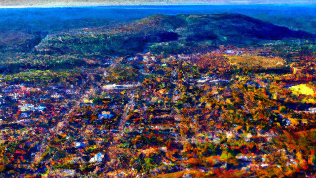 Cabot, Arkansas painted from the sky