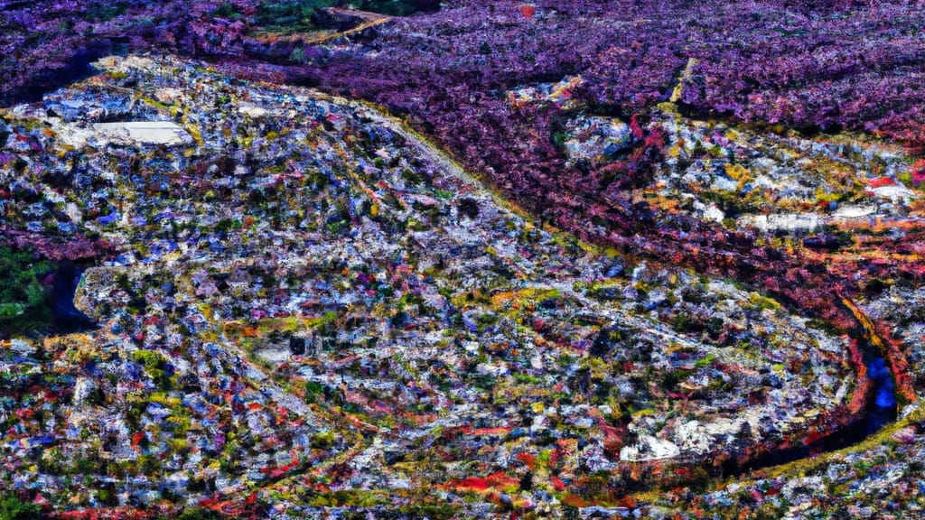 Clarkston, Georgia painted from the sky