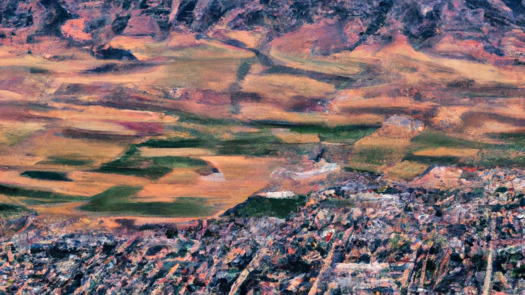 Clearfield, Utah painted from the sky