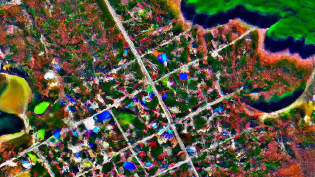 Cordele, Georgia painted from the sky