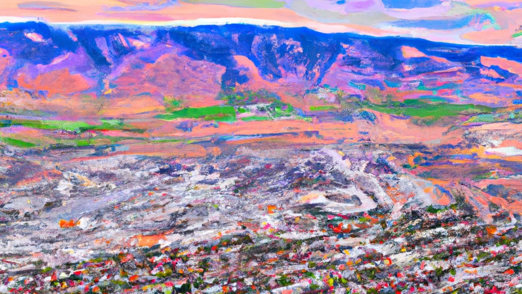 Draper, Utah painted from the sky
