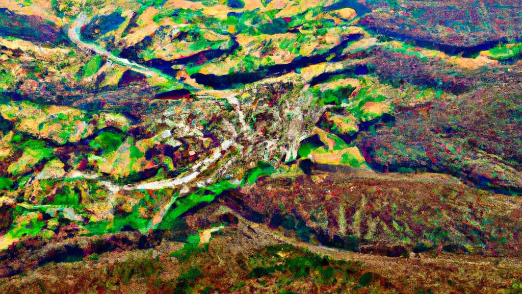 East Earl, Pennsylvania painted from the sky