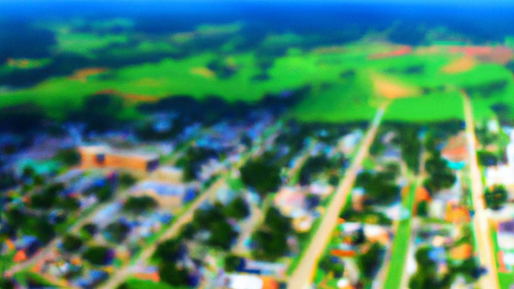 Effingham, Illinois painted from the sky