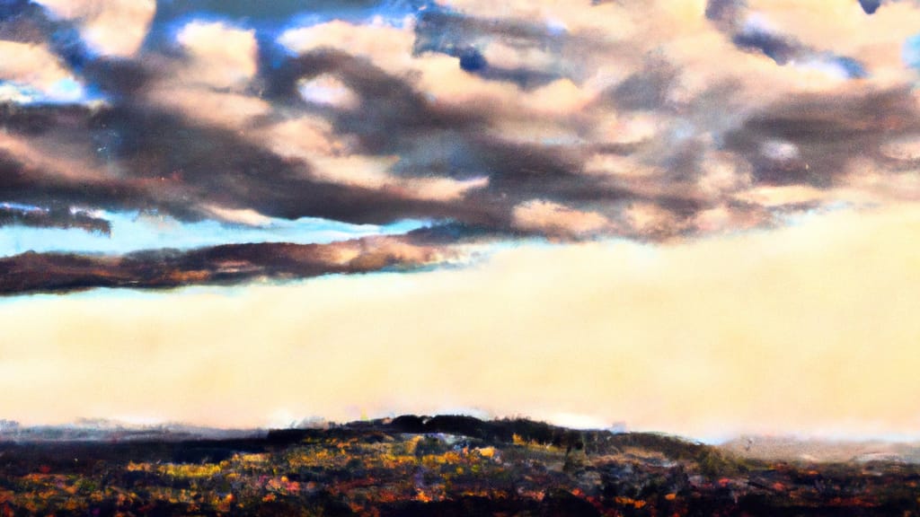 El Dorado Hills, California painted from the sky