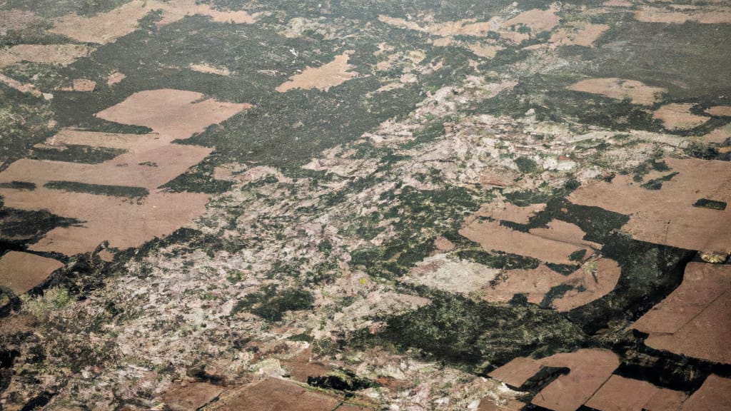 Elwood, Indiana painted from the sky