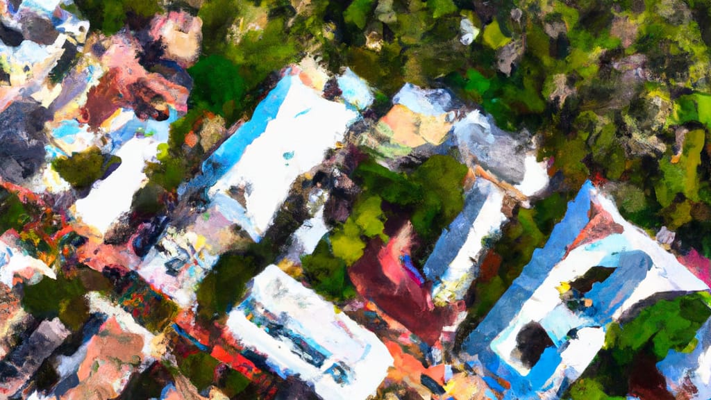 Georgetown, South Carolina painted from the sky