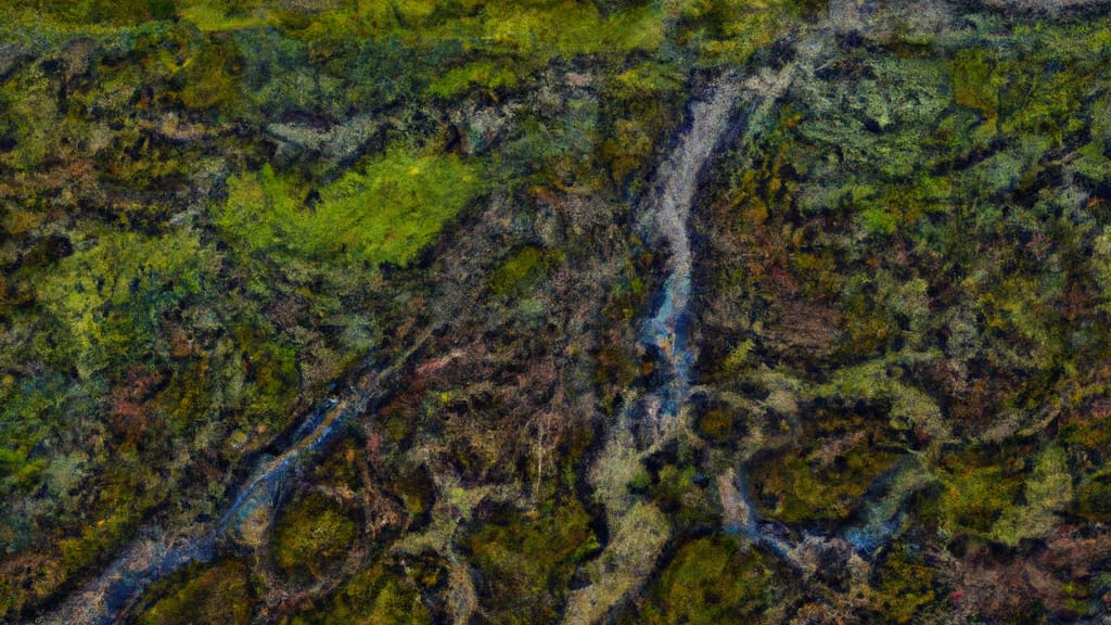 Goose Creek, South Carolina painted from the sky