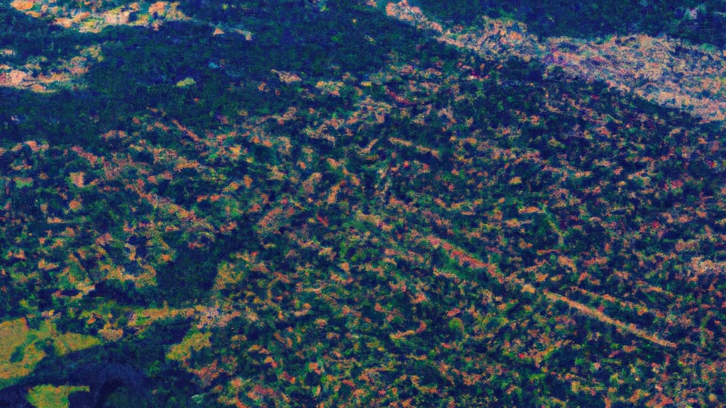 Hanover Park, Illinois painted from the sky