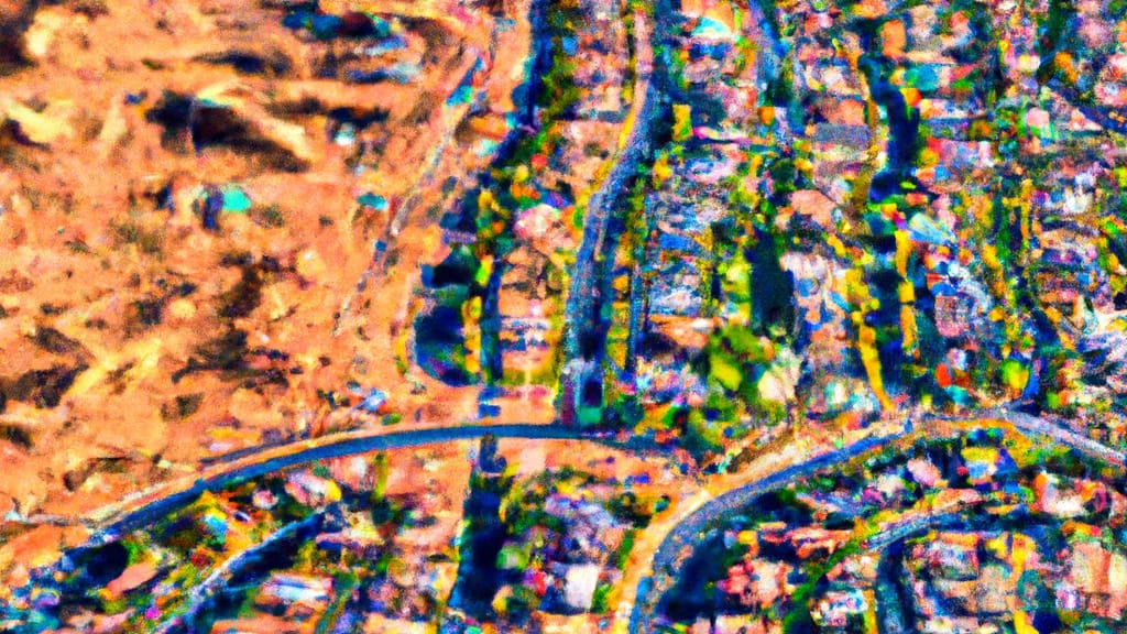 Henderson, Nevada painted from the sky