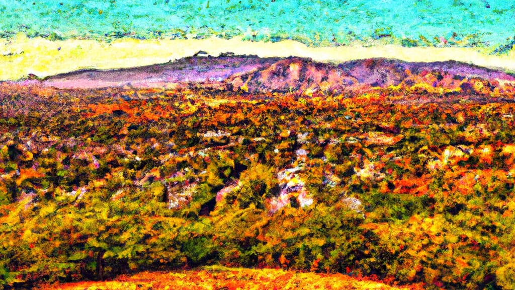 Highland, California painted from the sky