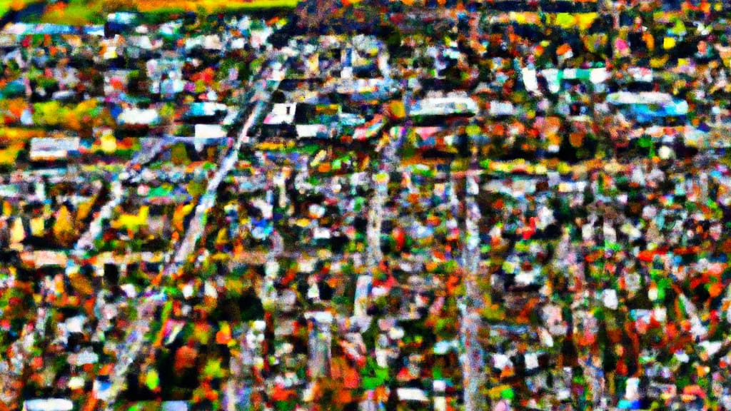 Hillsboro, Oregon painted from the sky