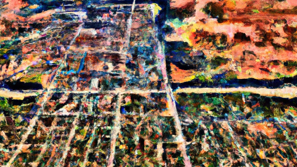 Holtville, California painted from the sky