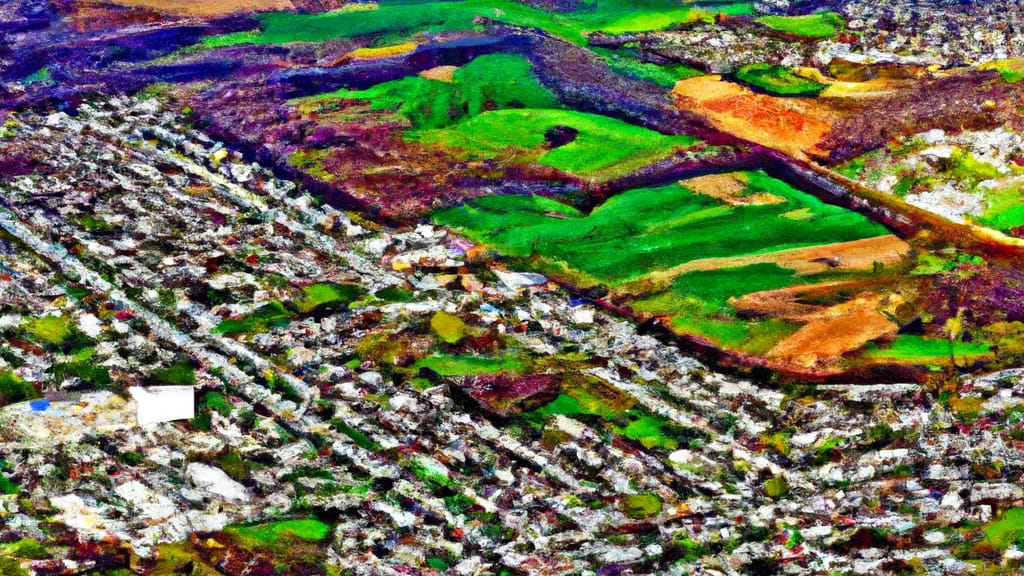 Howell, New Jersey painted from the sky