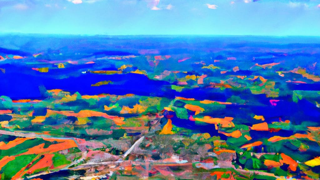 Imperial, Missouri painted from the sky