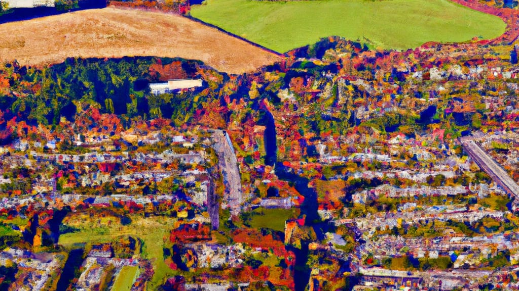Kent, Washington painted from the sky