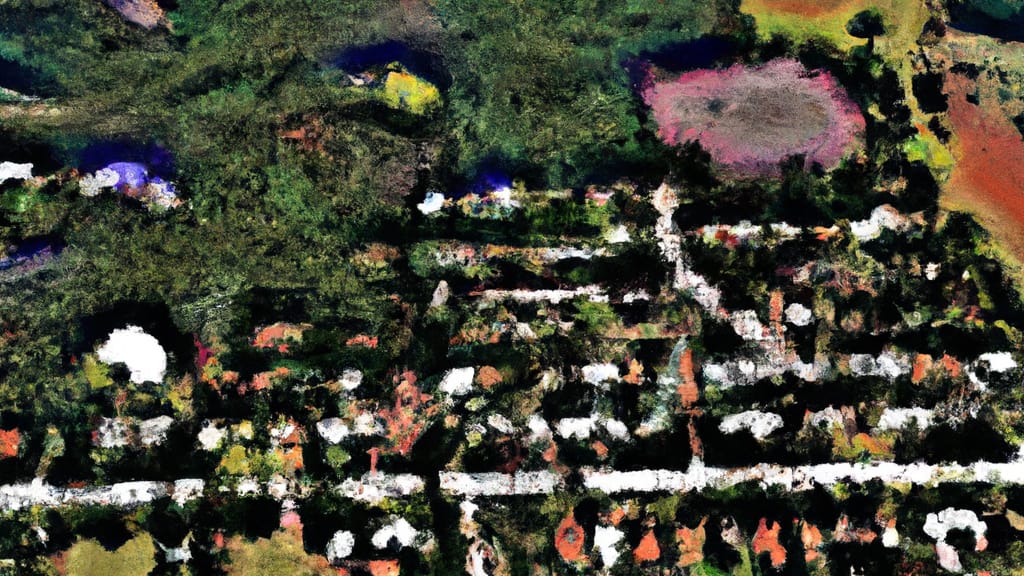 Lecanto, Florida painted from the sky