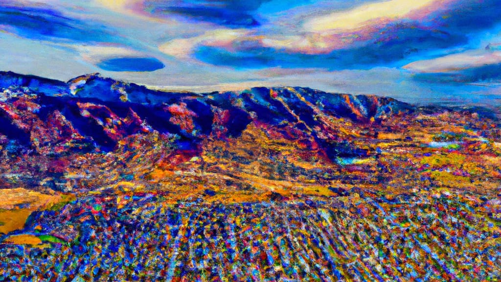 Lehi, Utah painted from the sky