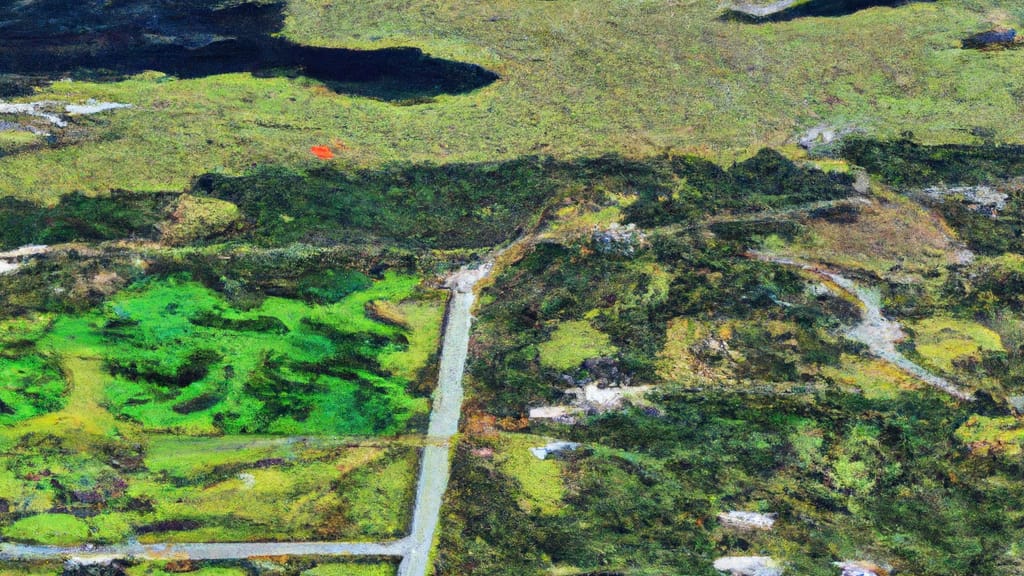 Lehigh Acres, Florida painted from the sky