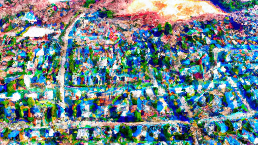 Lynnfield, Massachusetts painted from the sky