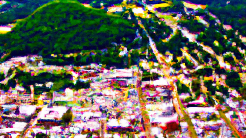 Maryville, Tennessee painted from the sky