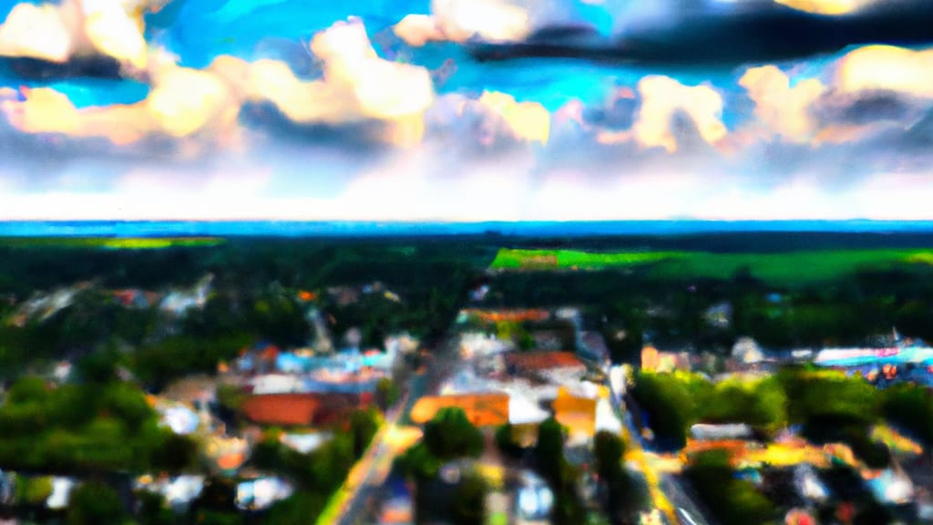 Monclova, Ohio painted from the sky