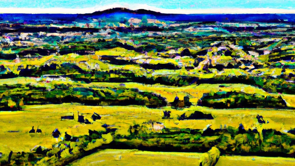 Mount Juliet, Tennessee painted from the sky