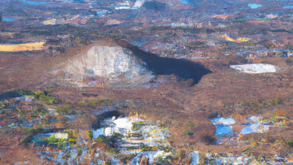 Mount Kisco, New York painted from the sky