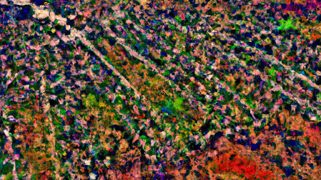 Mount Pleasant, Michigan painted from the sky