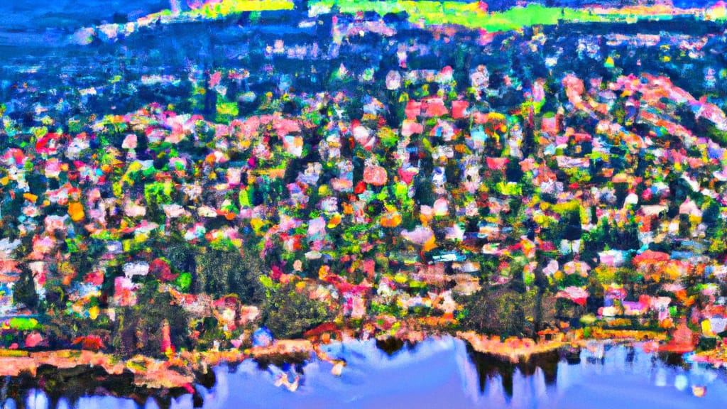 Mountlake Terrace, Washington painted from the sky