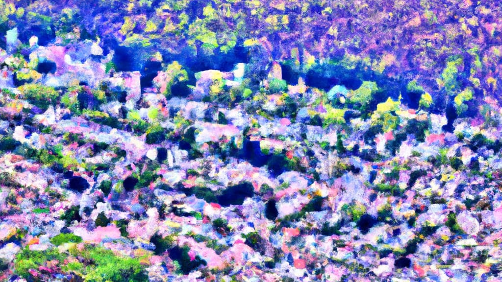 Murrysville, Pennsylvania painted from the sky