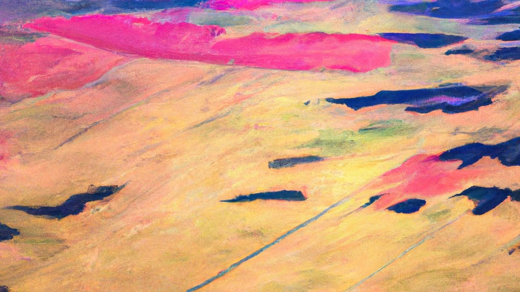 Nevada, Missouri painted from the sky