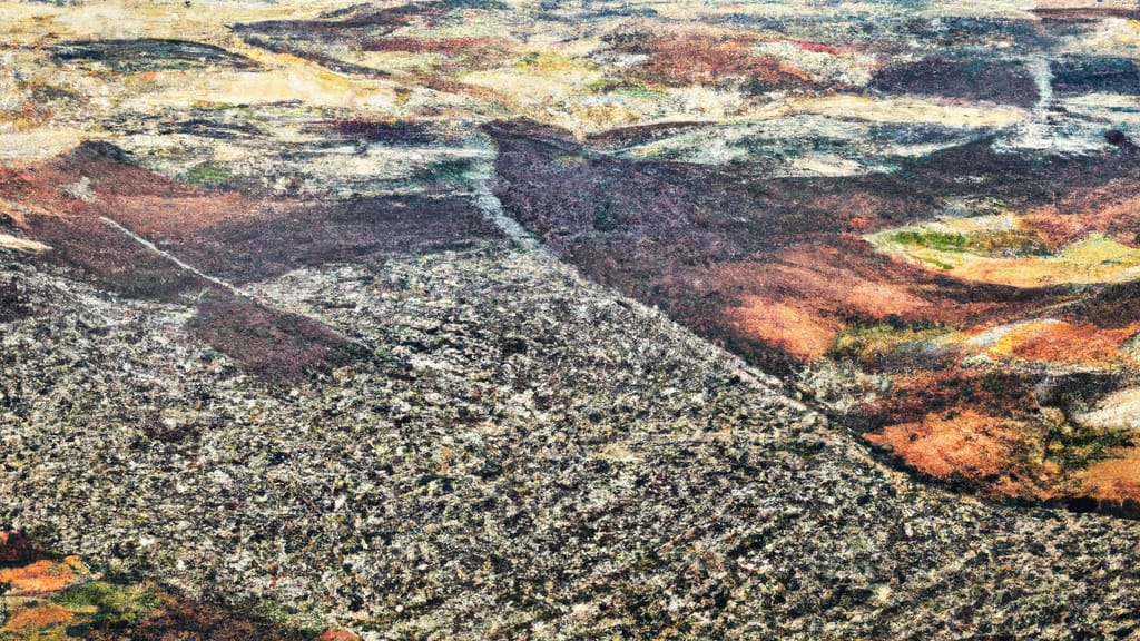 Newark, Delaware painted from the sky