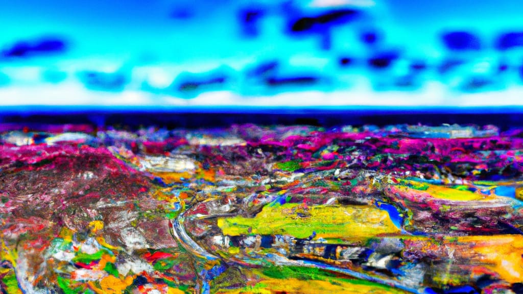 Nolensville, Tennessee painted from the sky