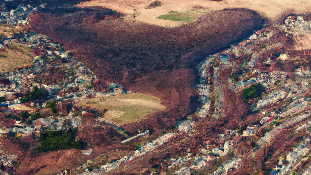 Oakmont, Pennsylvania painted from the sky