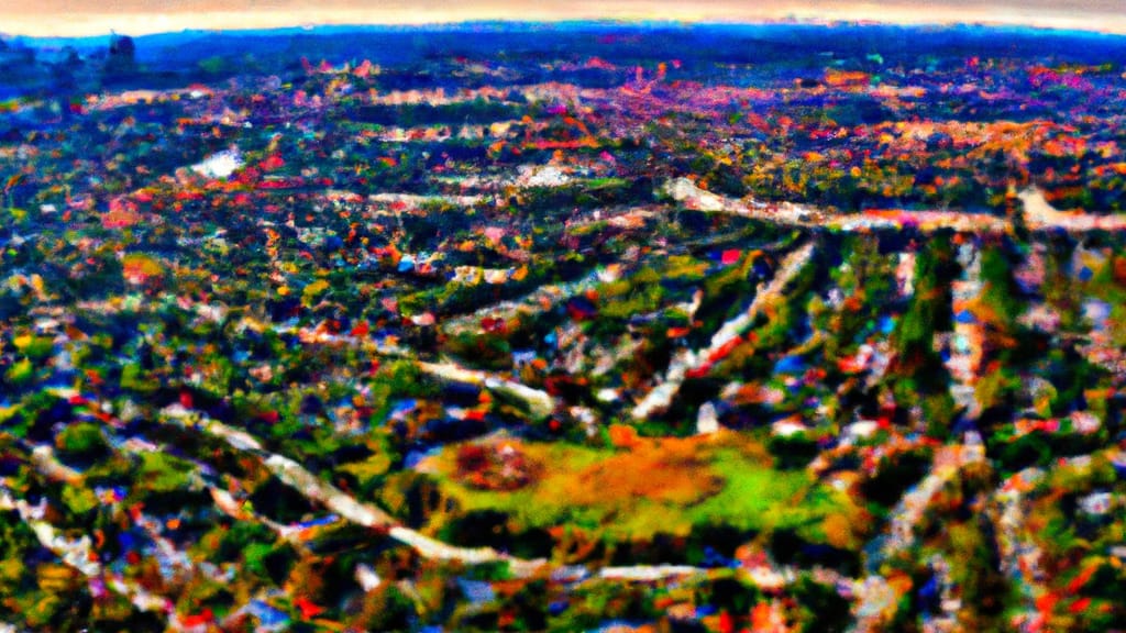 Plano, Texas painted from the sky