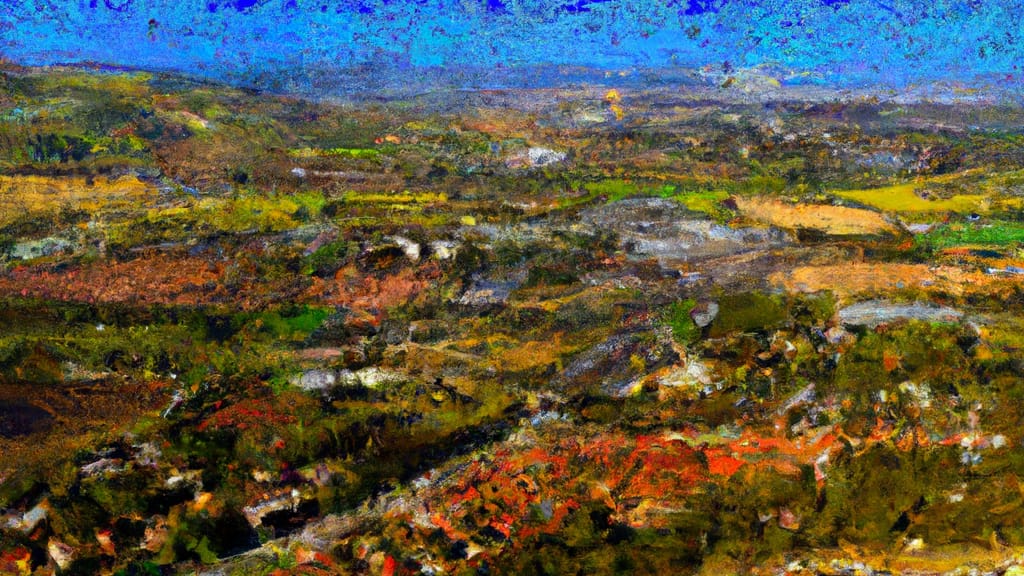 Pleasant Hill, California painted from the sky