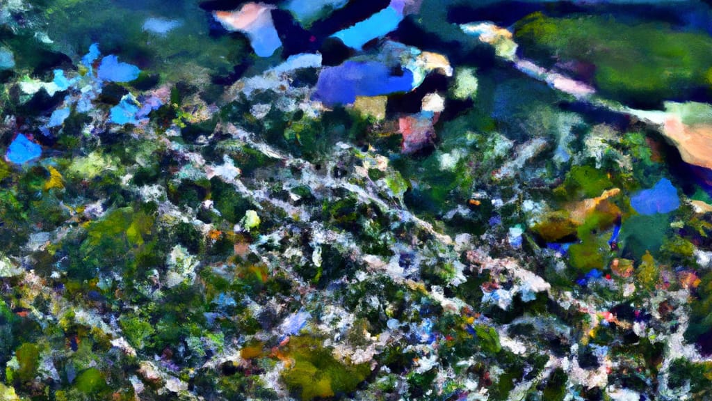 Portage, Michigan painted from the sky